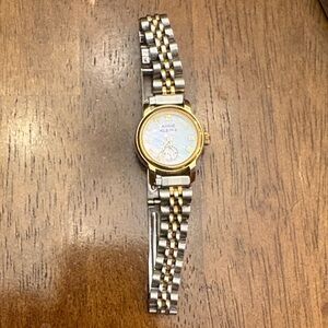 Anne Klein Two-Tone Gold and Silver Watch